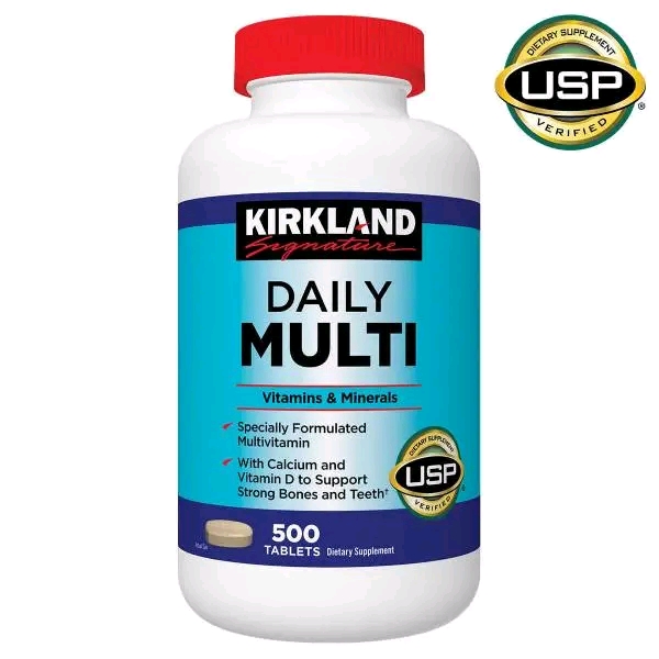 Kirkland Daily Multi 500 tablets multivitamin Mineral