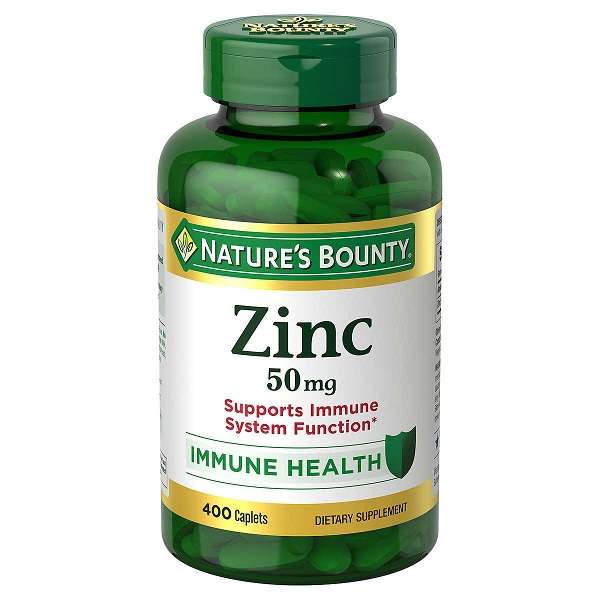 Nature’s Bounty Zinc 50mg 400 Caplets.