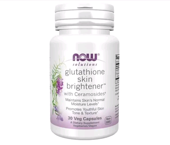 Now Glutathione Skin Brightener with Ceramosides – 30 Veg