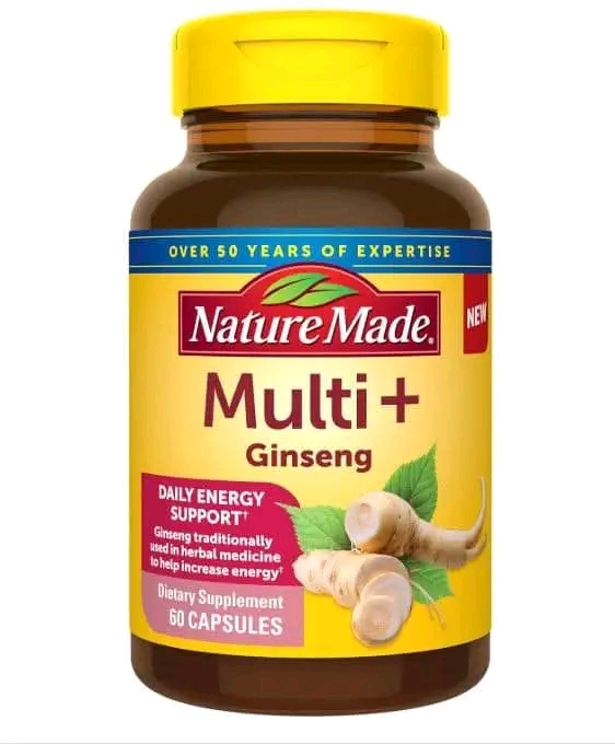 Nature Made Multi + Ginseng 60 Caps    Nature Made.png Brand: Nature Made