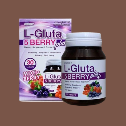 L gluta - 5 berry plus 30 tablets mixed berry