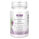 Now Glutathione Skin Brightener with Ceramosides – 30 Veg