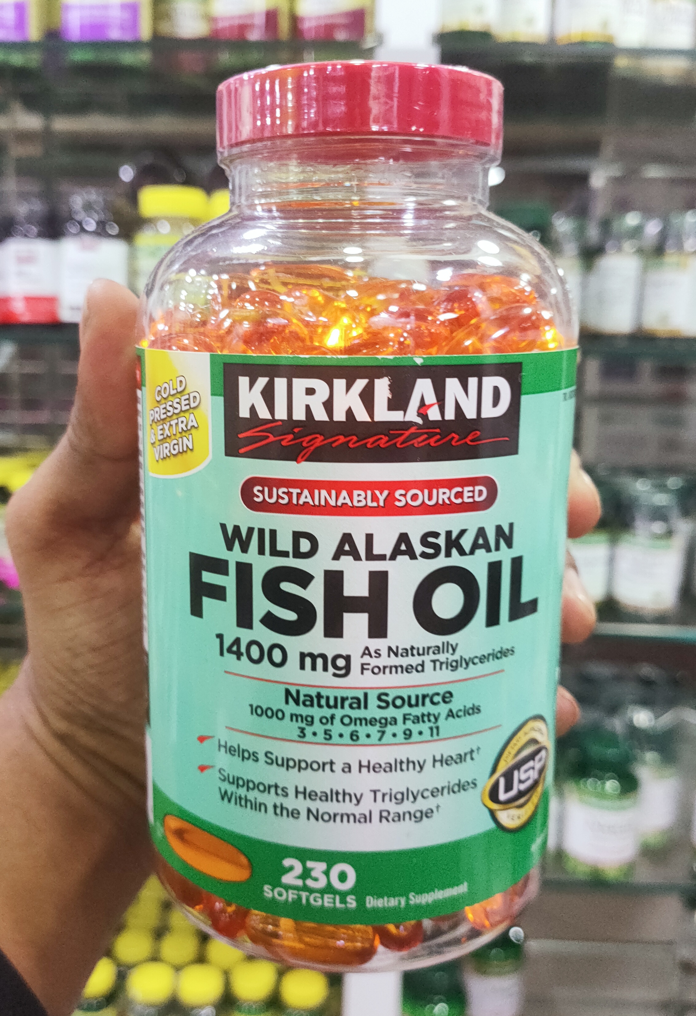 kirkland, Wild Alaskan, Fish Oil 1400 mg (230 Capsule)