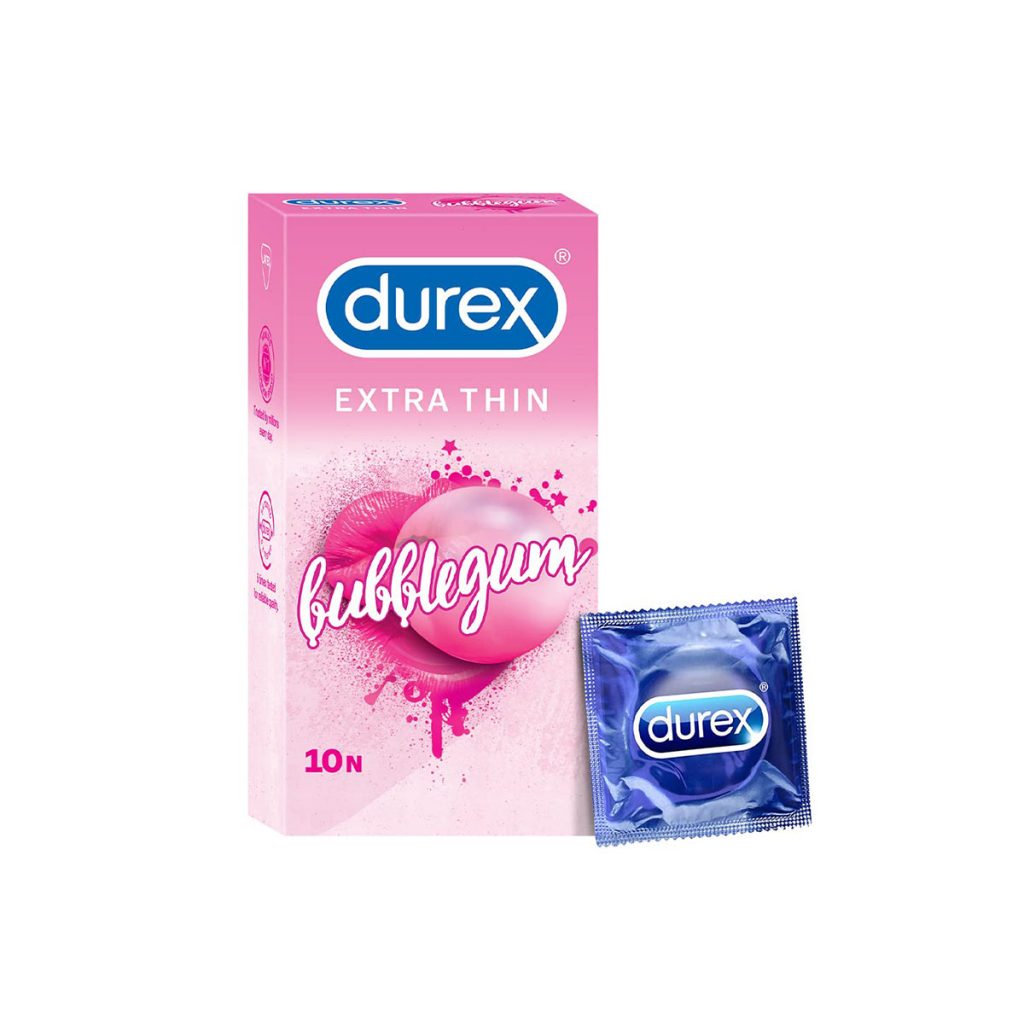 Durex Condomos Bauble gum flavour 10 pcs pack