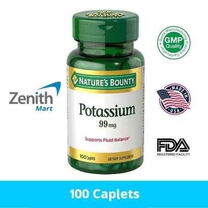 Nature's bounty potasium 99mg 100 capelets