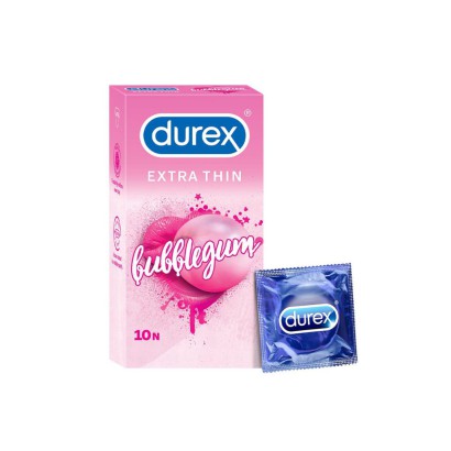 Durex Condomos Bauble gum flavour 10 pcs pack