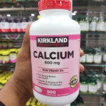 Kirkland Calcium 600mg with Vitamin D3 500 Tabs.